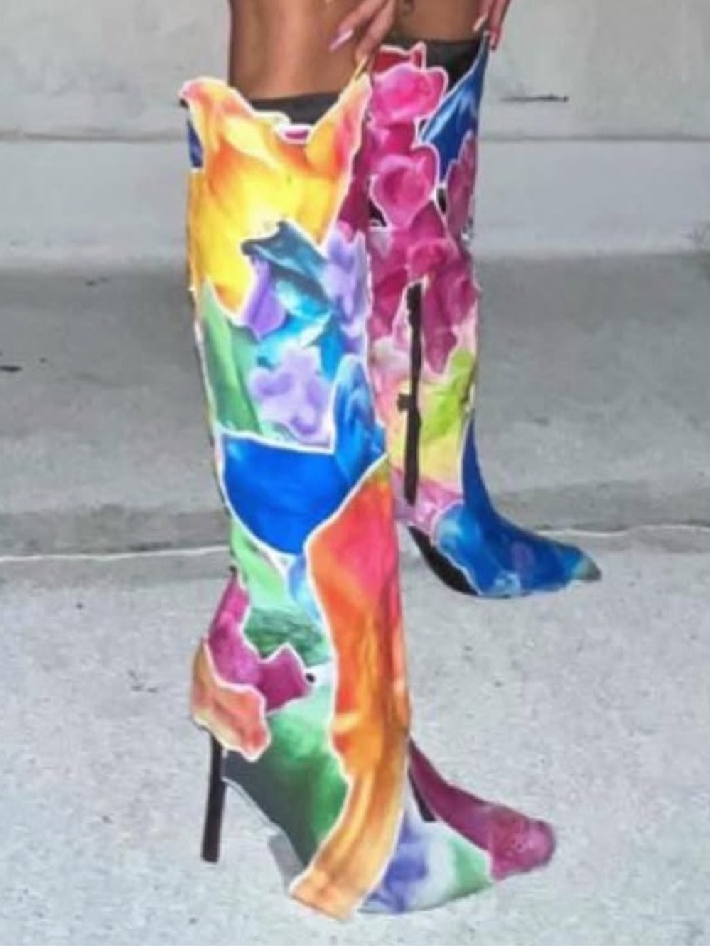 Origami collage boots from slxw